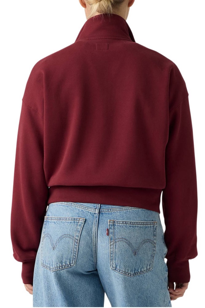 LEVIS GR VINTAGE 80S 1/4 ZIP SWEATSHIRT ΦΟΥΤΕΡ ΜΠΛΟΥΖΑ ΓΥΝΑΙΚΕΙΑ WINE