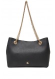 CALVIN KLEIN MNML MNGRM CHN SHLDR ΤΣΑΝΤΑ ΓΥΝΑΙΚΕΙΑ BLACK