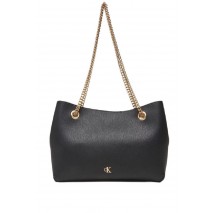 CALVIN KLEIN MNML MNGRM CHN SHLDR ΤΣΑΝΤΑ ΓΥΝΑΙΚΕΙΑ BLACK