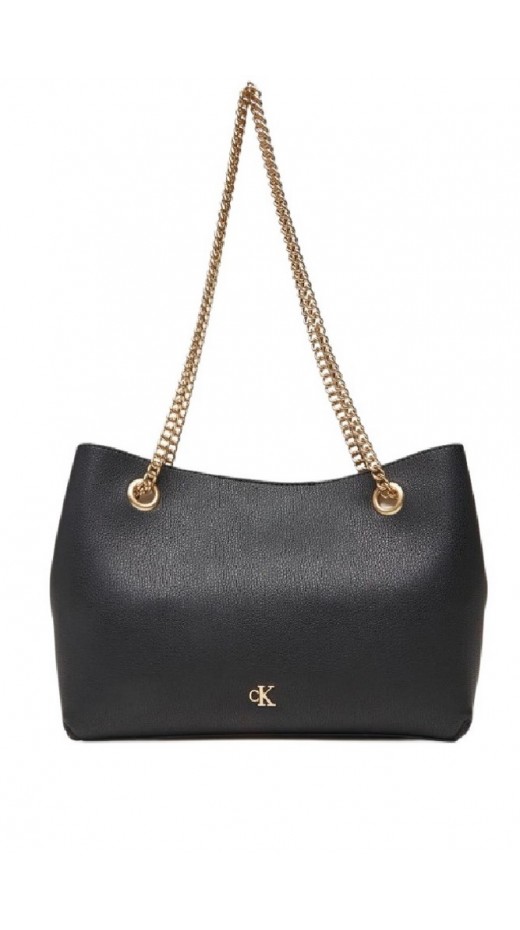 CALVIN KLEIN MNML MNGRM CHN SHLDR ΤΣΑΝΤΑ ΓΥΝΑΙΚΕΙΑ BLACK