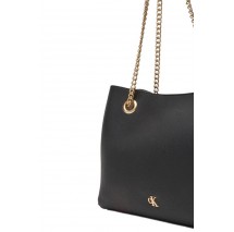 CALVIN KLEIN MNML MNGRM CHN SHLDR ΤΣΑΝΤΑ ΓΥΝΑΙΚΕΙΑ BLACK