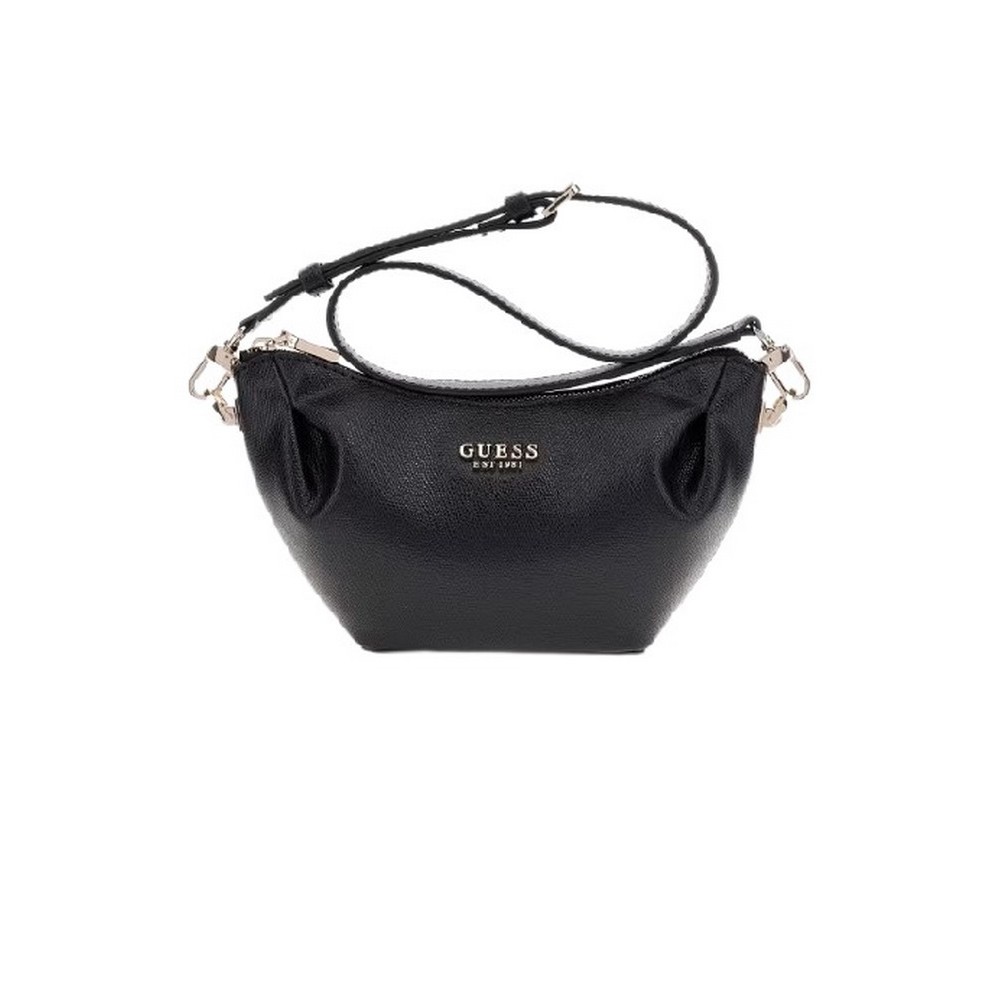GUESS AMORETTE TOP ZIP SHOULDER BAG ΤΣΑΝΤΑ ΓΥΝΑΙΚΕΙΑ BLACK