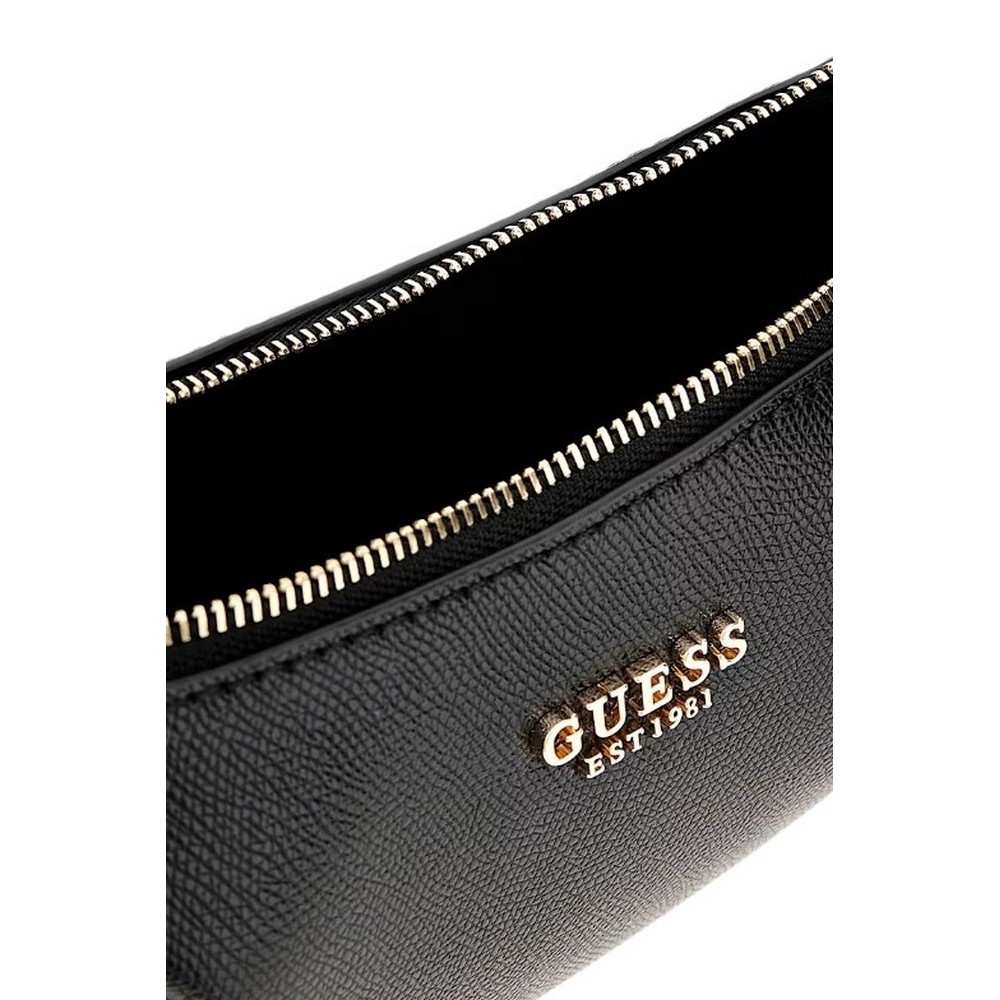 GUESS AMORETTE TOP ZIP SHOULDER BAG ΤΣΑΝΤΑ ΓΥΝΑΙΚΕΙΑ BLACK