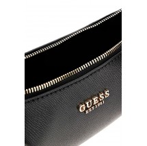 GUESS AMORETTE TOP ZIP SHOULDER BAG ΤΣΑΝΤΑ ΓΥΝΑΙΚΕΙΑ BLACK