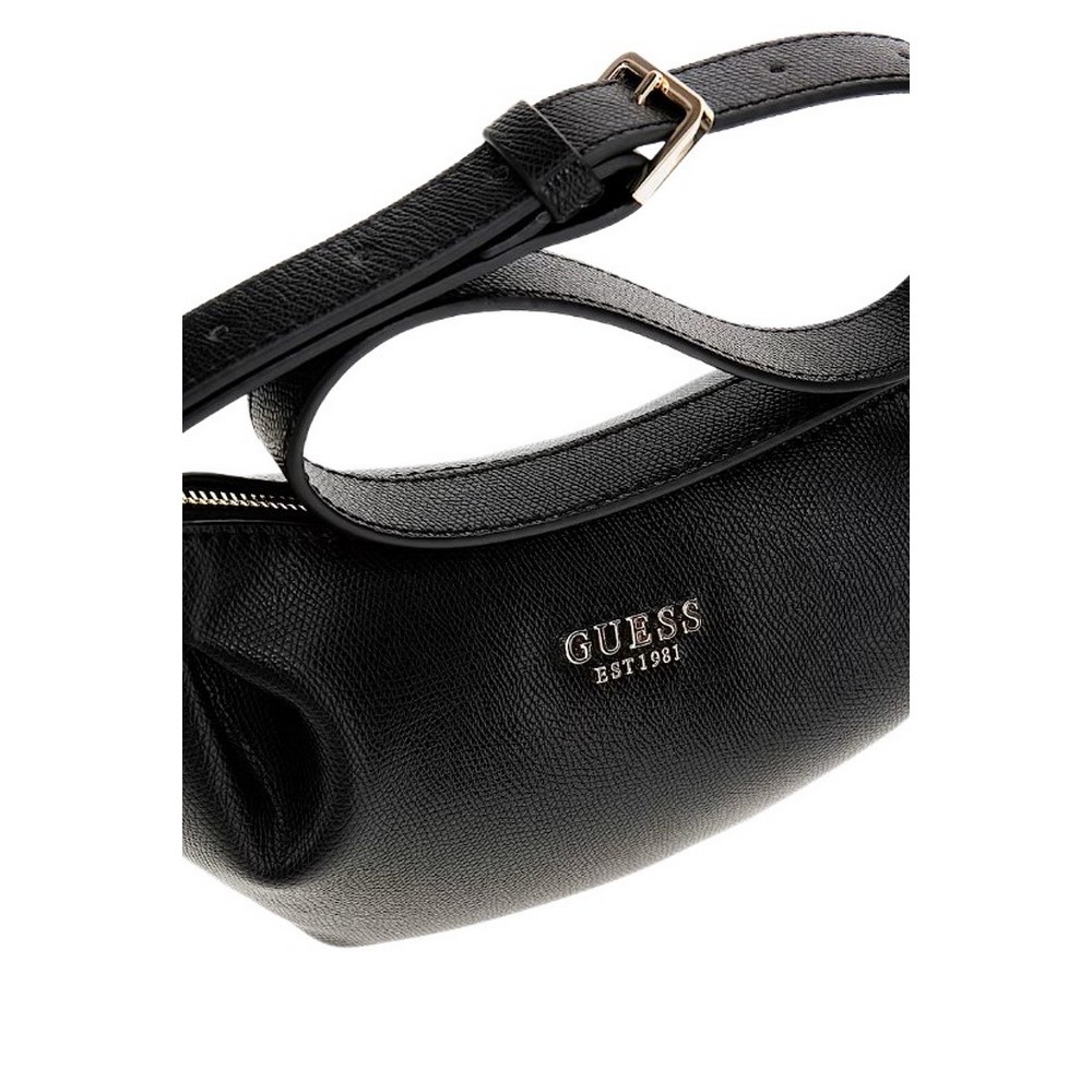 GUESS AMORETTE TOP ZIP SHOULDER BAG ΤΣΑΝΤΑ ΓΥΝΑΙΚΕΙΑ BLACK