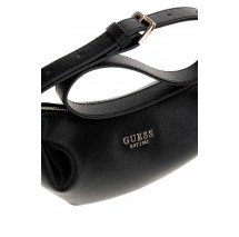 GUESS AMORETTE TOP ZIP SHOULDER BAG ΤΣΑΝΤΑ ΓΥΝΑΙΚΕΙΑ BLACK
