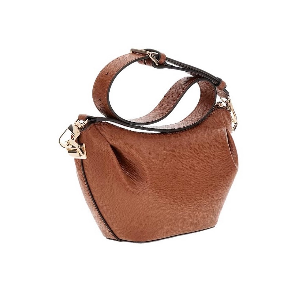 GUESS AMORETTE TOP ZIP SHOULDER BAG ΤΣΑΝΤΑ ΓΥΝΑΙΚΕΙΑ COGNAC