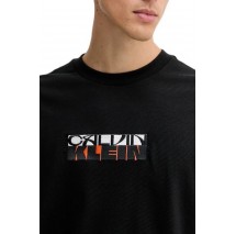 CALVIN KLEIN JEANS 16S TC CALVIN KLEIN BLOCK GRA T-SHIRT ΜΠΛΟΥΖΑ ΑΝΔΡΙΚΗ BLACK