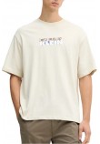 CALVIN KLEIN JEANS 16S TC CALVIN KLEIN BLOCK GRA T-SHIRT ΜΠΛΟΥΖΑ ΑΝΔΡΙΚΗ ECRU