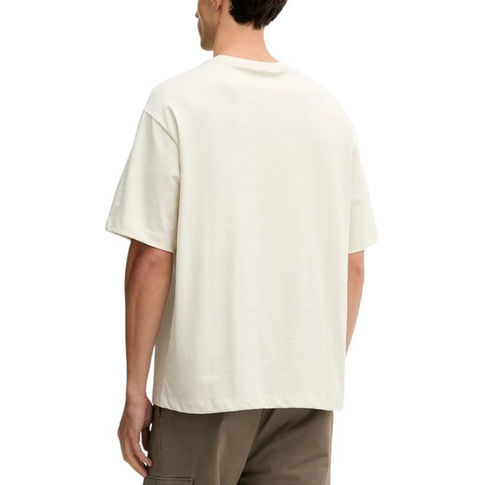 CALVIN KLEIN JEANS 16S TC CALVIN KLEIN BLOCK GRA T-SHIRT ΜΠΛΟΥΖΑ ΑΝΔΡΙΚΗ ECRU