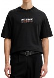 CALVIN KLEIN JEANS 16S TC CALVIN KLEIN BLOCK GRA T-SHIRT ΜΠΛΟΥΖΑ ΑΝΔΡΙΚΗ BLACK