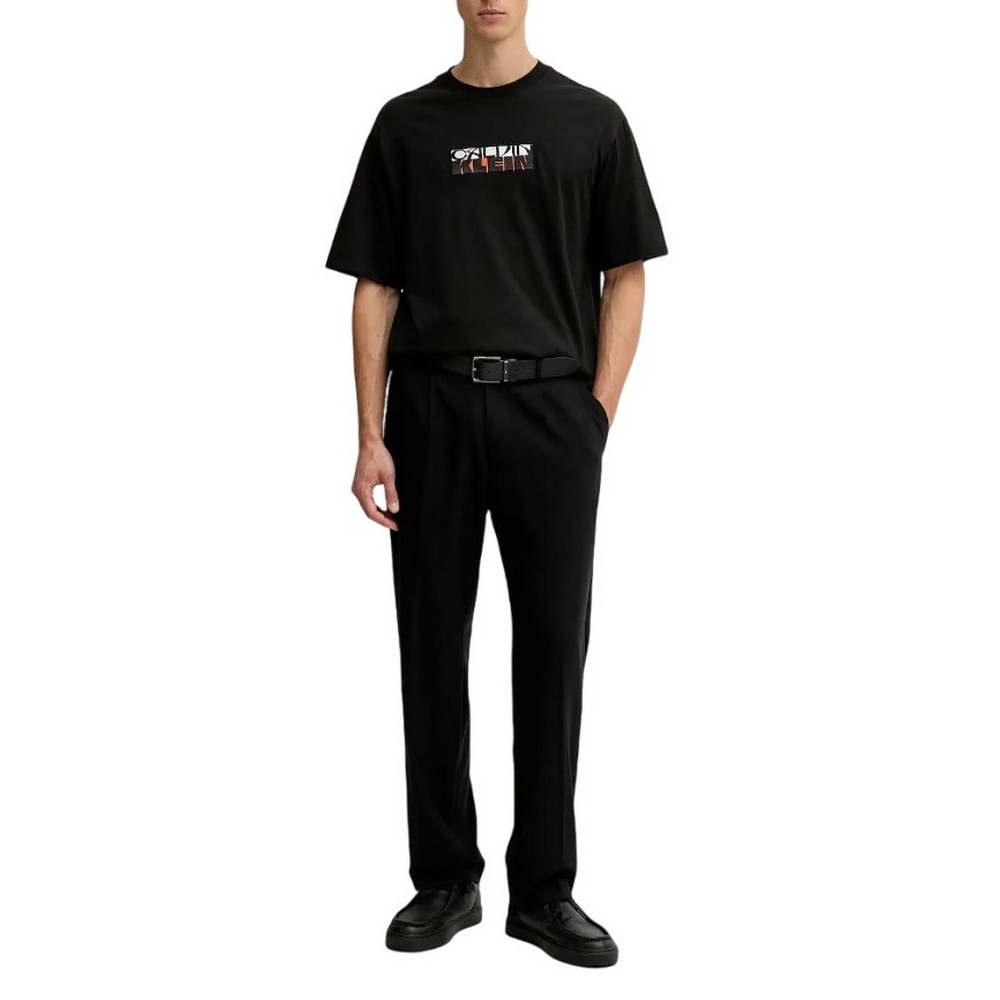 CALVIN KLEIN JEANS 16S TC CALVIN KLEIN BLOCK GRA T-SHIRT ΜΠΛΟΥΖΑ ΑΝΔΡΙΚΗ BLACK