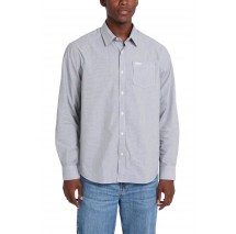GUESS JEANS LS REG POCKET SHIRT ΠΟΥΚΑΜΙΣΟ ΑΝΔΡΙΚΟ BLUE