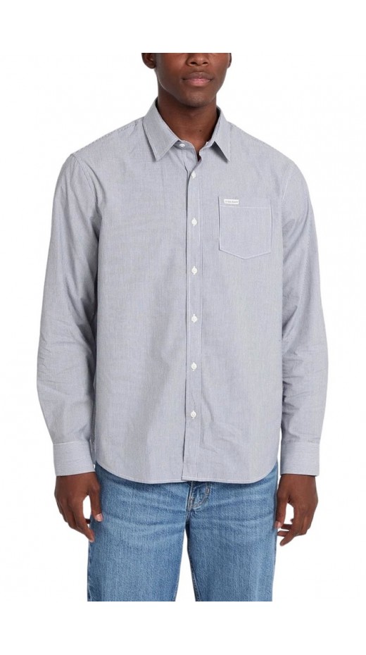 GUESS JEANS LS REG POCKET SHIRT ΠΟΥΚΑΜΙΣΟ ΑΝΔΡΙΚΟ BLUE