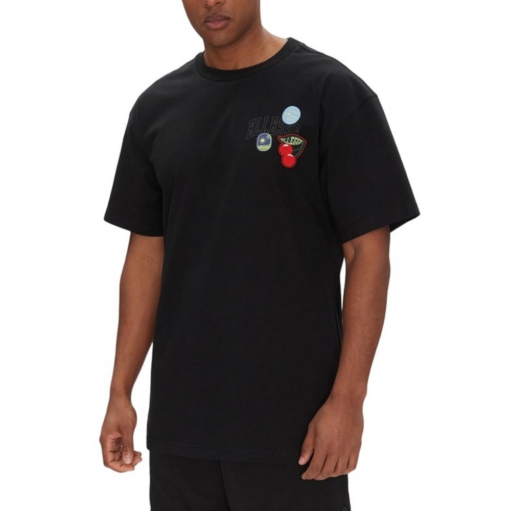ELLESSE EES SHORTS STICKERO TEE T-SHIRT ΜΠΛΟΥΖΑ ΑΝΔΡΙΚΗ BLACK