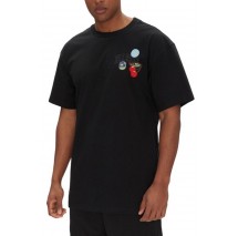 ELLESSE EES SHORTS STICKERO TEE T-SHIRT ΜΠΛΟΥΖΑ ΑΝΔΡΙΚΗ BLACK