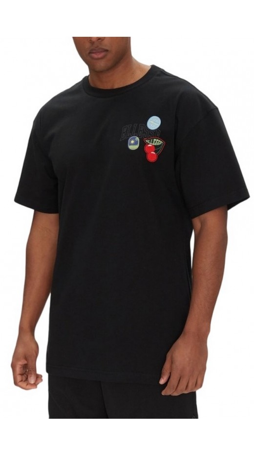 ELLESSE EES SHORTS STICKERO TEE T-SHIRT ΜΠΛΟΥΖΑ ΑΝΔΡΙΚΗ BLACK
