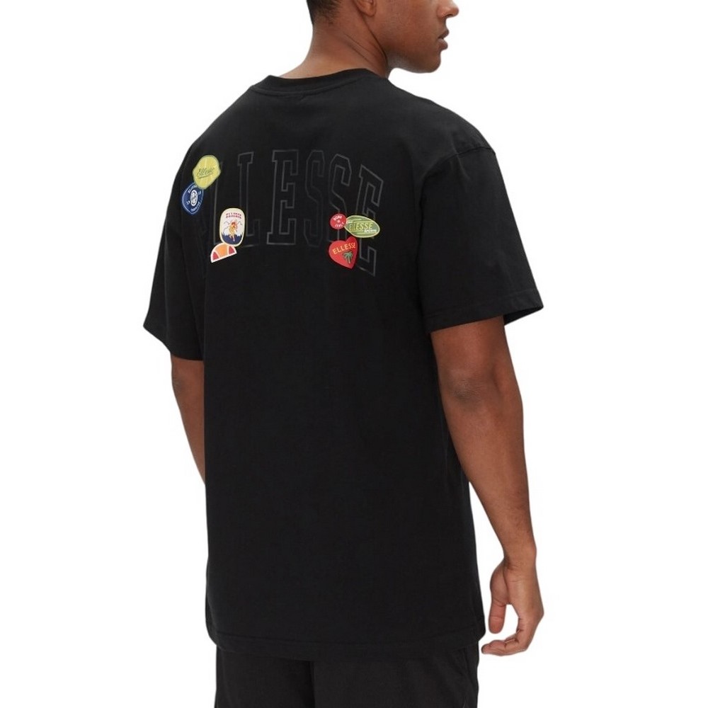 ELLESSE EES SHORTS STICKERO TEE T-SHIRT ΜΠΛΟΥΖΑ ΑΝΔΡΙΚΗ BLACK
