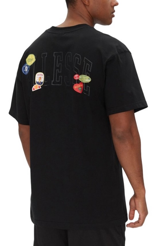ELLESSE EES SHORTS STICKERO TEE T-SHIRT ΜΠΛΟΥΖΑ ΑΝΔΡΙΚΗ BLACK