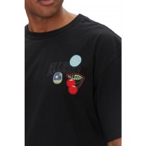 ELLESSE EES SHORTS STICKERO TEE T-SHIRT ΜΠΛΟΥΖΑ ΑΝΔΡΙΚΗ BLACK