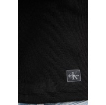 CALVIN KLEIN JEANS WOVEN LABEL SL QZ TOP ΤΟΠ ΓΥΝΑΙΚΕΙΟ BLACK