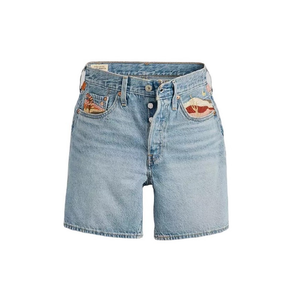 LEVIS 501® MID THIGH SHORT 858330078 ΣΟΡΤΣ ΓΥΝΑΙΚΕΙΟ INDIGO