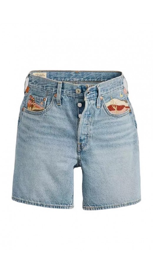LEVIS 501® MID THIGH SHORT 858330078 ΣΟΡΤΣ ΓΥΝΑΙΚΕΙΟ INDIGO