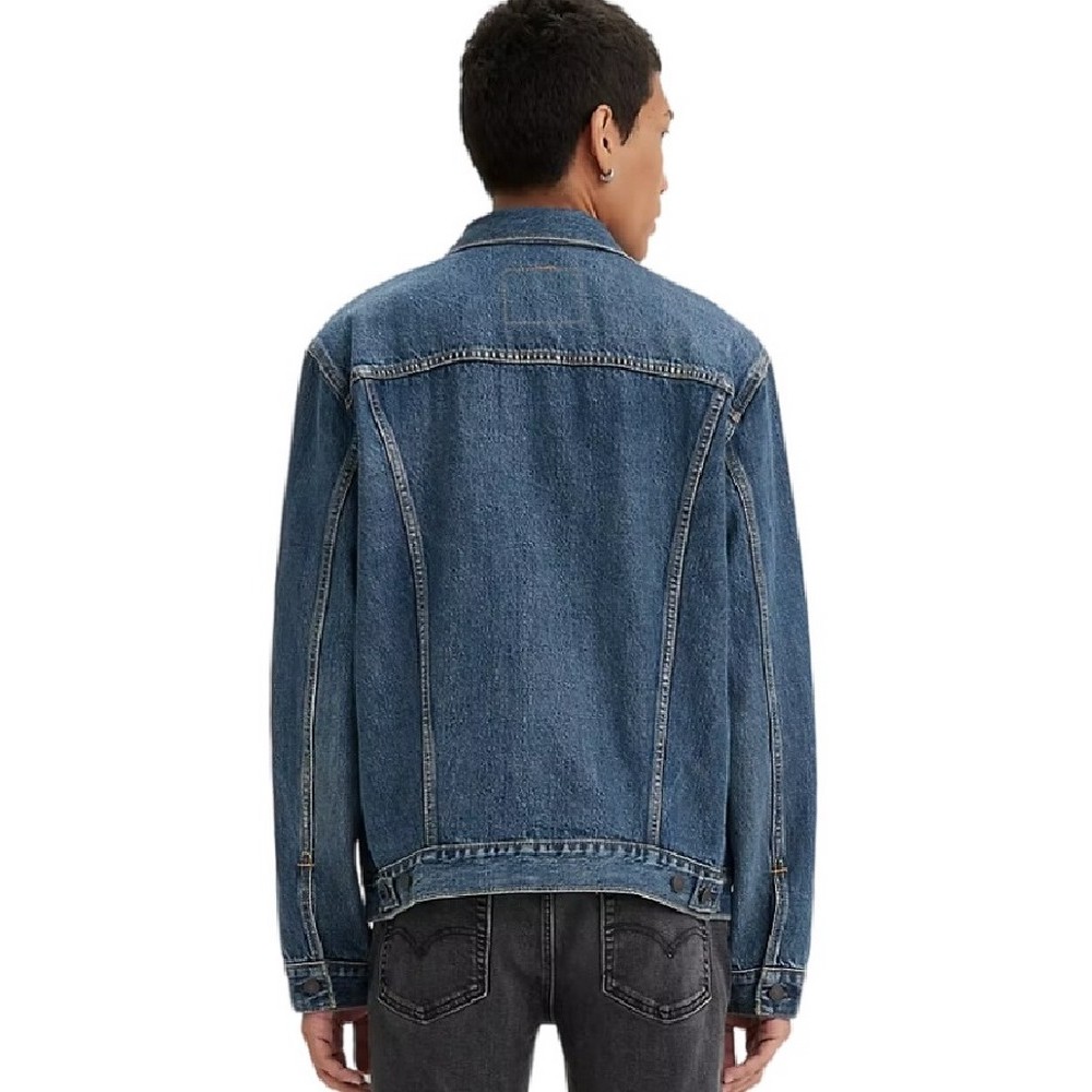 LEVIS THE TRUCKER JACKET 723340574 ΜΠΟΥΦΑΝ JEAN ΑΝΔΡΙΚΟ BLUΕ DENIM
