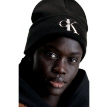 CALVIN KLEIN JEANS MONOLOGO EMBRO BEANIE ΣΚΟΥΦΟΣ ΓΥΝΑΙΚΕΙΟΣ BLACK