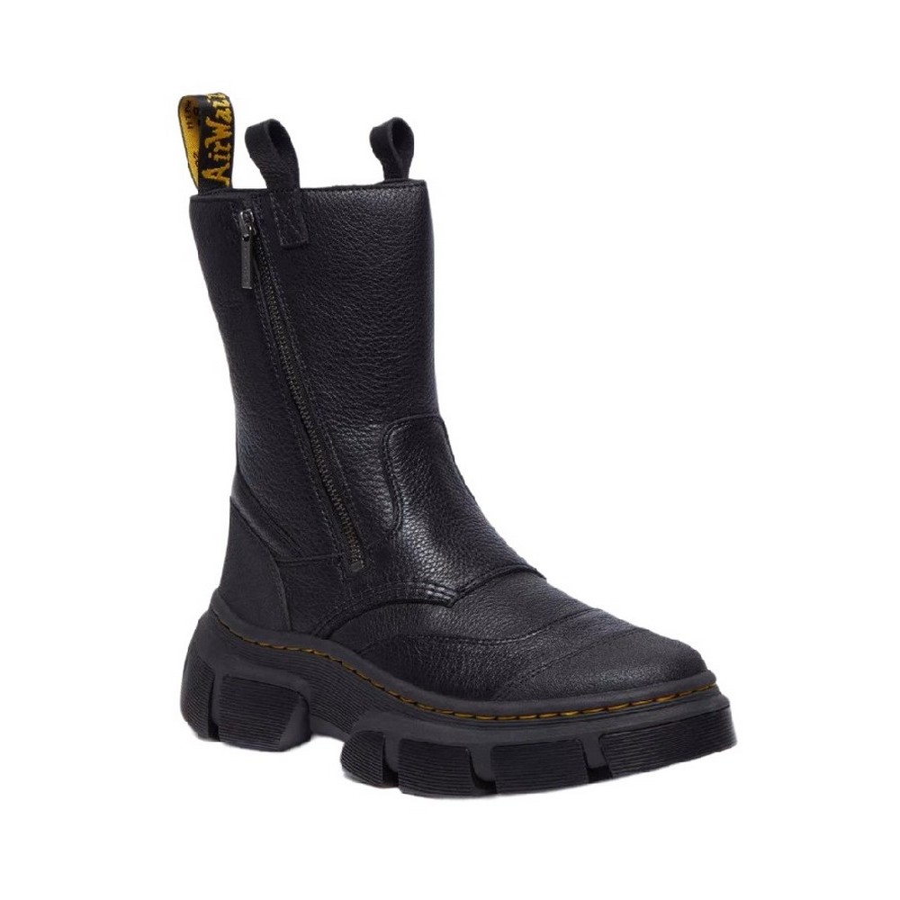 DR.MARTENS DMXL RIGGER LUNAR RUBBER GRAIN LEATHER 41192001 ΜΠΟΤΑΚΙ ΜΕΣΑΙΟ ΓΥΝΑΙΚΕΙΟ BLACK