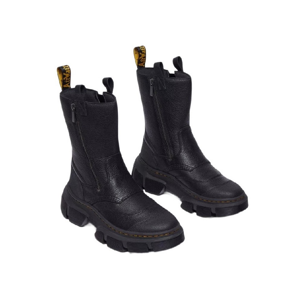 DR.MARTENS DMXL RIGGER LUNAR RUBBER GRAIN LEATHER 41192001 ΜΠΟΤΑΚΙ ΜΕΣΑΙΟ ΓΥΝΑΙΚΕΙΟ BLACK