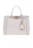 GUESS DAGAN TRIPLE CMPRTMNT SATCHEL ΤΣΑΝΤΑ ΓΥΝΑΙΚΕΙΑ DOVE