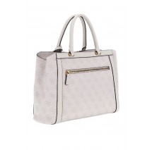 GUESS DAGAN TRIPLE CMPRTMNT SATCHEL ΤΣΑΝΤΑ ΓΥΝΑΙΚΕΙΑ DOVE