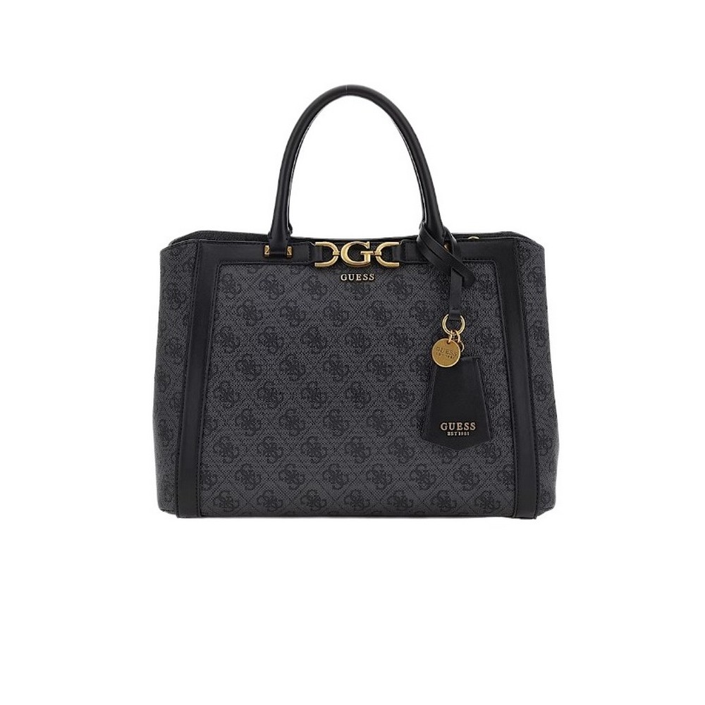 GUESS DAGAN TRIPLE CMPRTMNT SATCHEL ΤΣΑΝΤΑ ΓΥΝΑΙΚΕΙΑ GREY