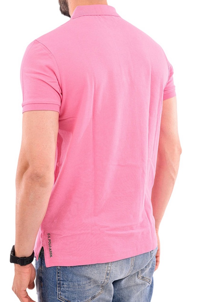 U.S POLO ASSN KING 000147 EHPD USPA BASIC POLO T-SHIRT ΜΠΛΟΥΖΑ ΑΝΔΡΙΚΗ PINK