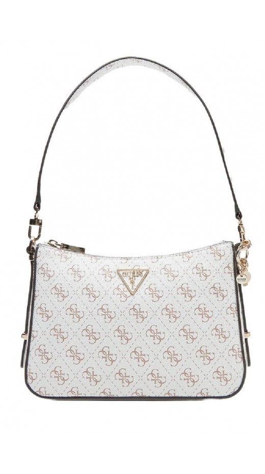 GUESS ECO ERICA TOP ZIP SHOULDER BAG ΤΣΑΝΤΑ ΓΥΝΑΙΚΕΙΑ CREAMY WHITE