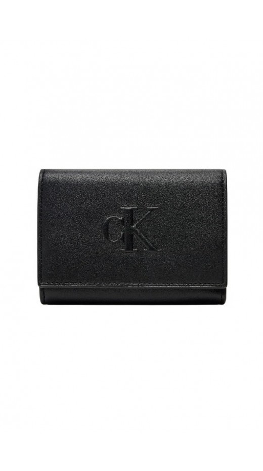 CALVIN KLEIN JEANS SCULPTED MEDIUM TRIFOLD ΠΟΡΤΟΦΟΛΙ ΓΥΝΑΙΚΕΙΟ BLACK
