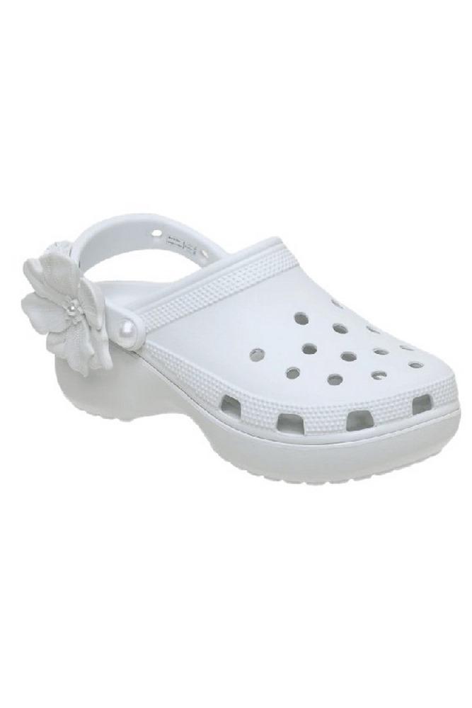 CROCS CLASSIC PLATFORM BOUQUET CLOG ΠΕΔΙΛΟ ΓΥΝΑΙΚΕΙΟ ICE
