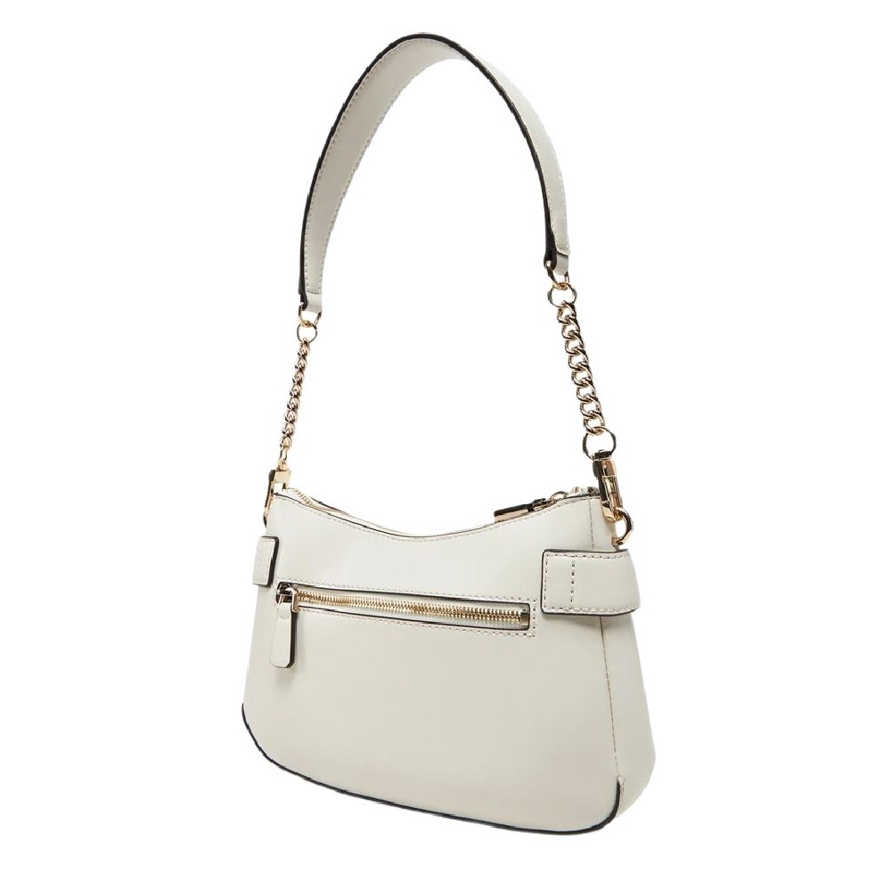 GUESS LORELEI TOP ZIP SHOULDER BAG ΤΣΑΝΤΑ ΓΥΝΑΙΚΕΙΑ BONE