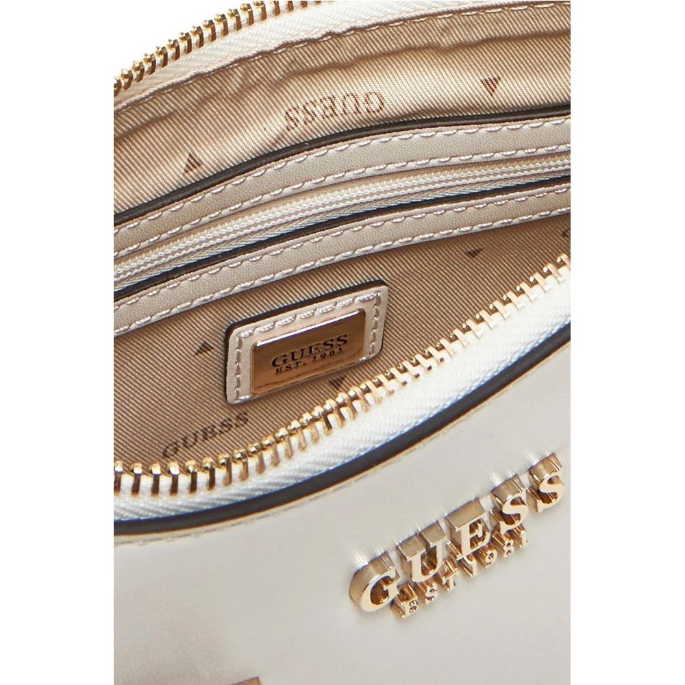 GUESS LORELEI TOP ZIP SHOULDER BAG ΤΣΑΝΤΑ ΓΥΝΑΙΚΕΙΑ BONE