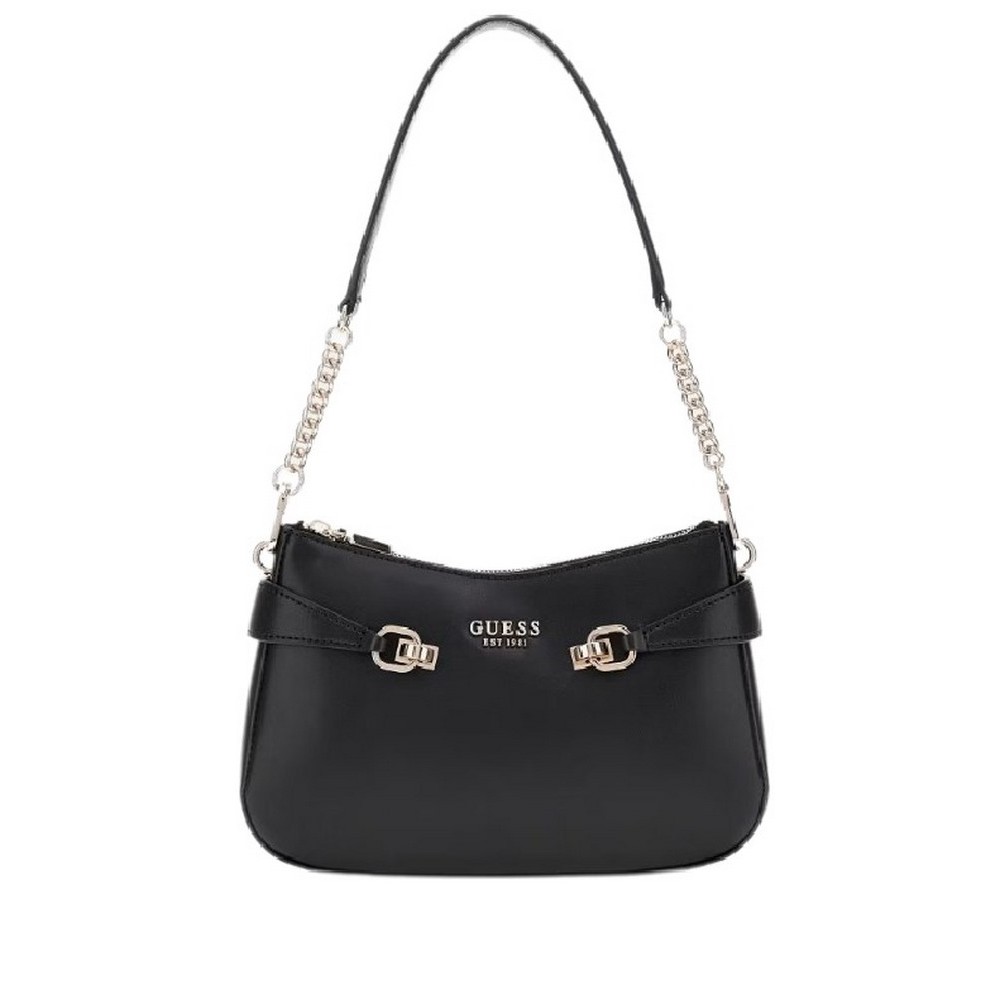 GUESS LORELEI TOP ZIP SHOULDER BAG ΤΣΑΝΤΑ ΓΥΝΑΙΚΕΙΑ BLACK