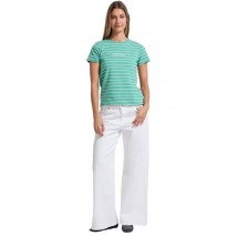 GUESS JEANS CN REG YD STRIPED TEE T-SHIRT ΜΠΛΟΥΖΑ ΓΥΝΑΙΚΕΙΑ PETROL
