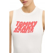 TOMMY JEANS BUBBLE TANK DRESS ΦΟΡΕΜΑ ΓΥΝΑΙΚΕΙΟ WHITE