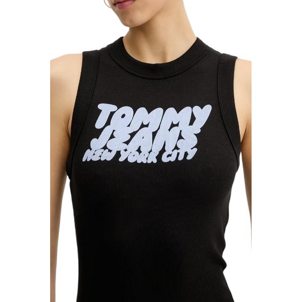 TOMMY JEANS BUBBLE TANK DRESS ΦΟΡΕΜΑ ΓΥΝΑΙΚΕΙΟ BLACK