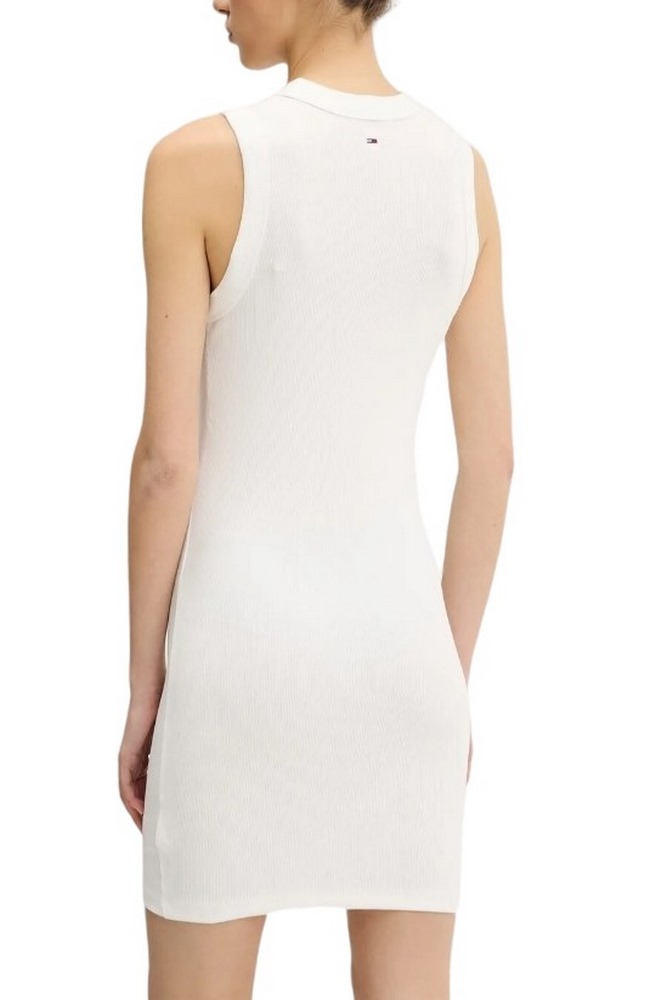 TOMMY JEANS BUBBLE TANK DRESS ΦΟΡΕΜΑ ΓΥΝΑΙΚΕΙΟ WHITE