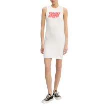 TOMMY JEANS BUBBLE TANK DRESS ΦΟΡΕΜΑ ΓΥΝΑΙΚΕΙΟ WHITE