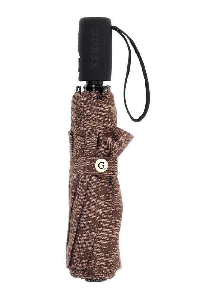 GUESS OPEN-CLOSE UMBRELLA ΑΞΕΣΟΥΑΡ ΟΜΠΡΕΛΑ ΓΥΝΑΙΚΕΙΑ LATTE