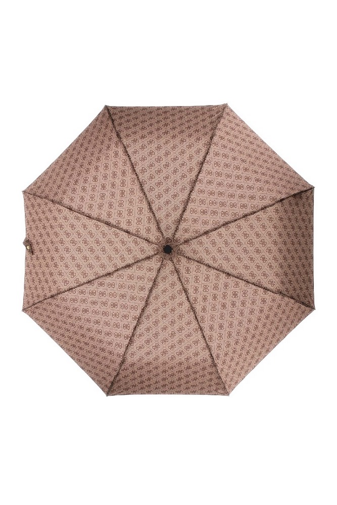 GUESS OPEN-CLOSE UMBRELLA ΑΞΕΣΟΥΑΡ ΟΜΠΡΕΛΑ ΓΥΝΑΙΚΕΙΑ LATTE