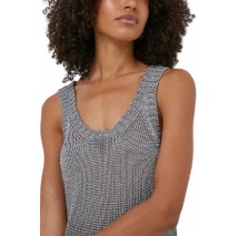 CALVIN KLEIN JEANS METALLIC SWEATER TANK DRESS ΦΟΡΕΜΑ ΓΥΝΑΙΚΕΙΟ SILVER