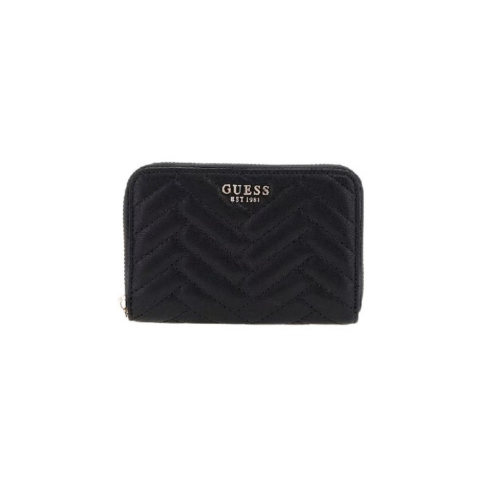 GUESS ANNING SLG MEDIUM ZIP AROUND ΠΟΡΤΟΦΟΛΙ ΓΥΝΑΙΚΕΙΟ BLACK